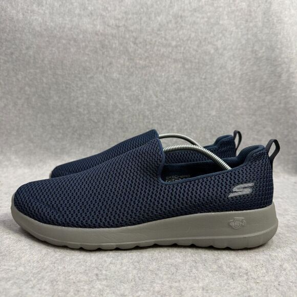 Skechers Shoes Mens Size 8 Go Walk Max Blue Slip On Casual Comfort Sneaker 54600 - Picture 1 of 9